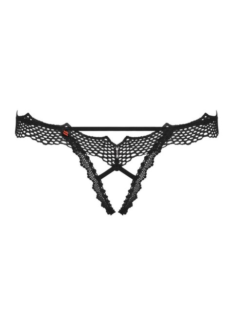 Obsessive - Stringi - Bravelle stringi otwarte czarne S/M Obsessive - Stringi - Bravelle stringi otwarte czarne S/M
