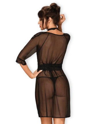 Obsessive - Szlafrok - Lucita peniuar czarny S/M
