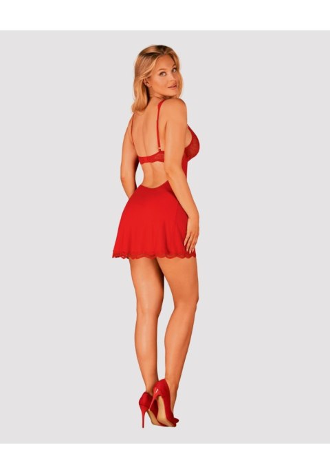 Obsessive - Babydoll - Luvae babydoll i stringi czerwona L/XL Obsessive - Babydoll - Luvae babydoll i stringi czerwona L/XL