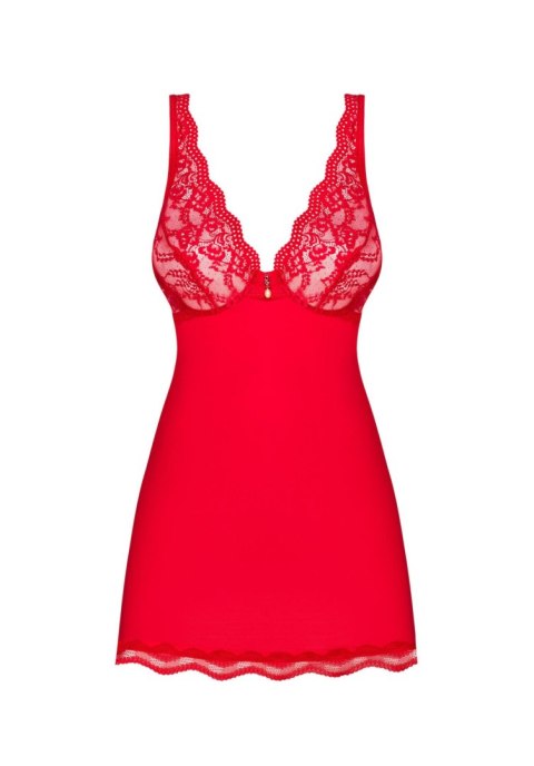 Obsessive - Babydoll - Luvae babydoll i stringi czerwona L/XL Obsessive - Babydoll - Luvae babydoll i stringi czerwona L/XL