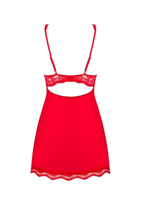 Obsessive - Babydoll - Luvae babydoll i stringi czerwona L/XL Obsessive - Babydoll - Luvae babydoll i stringi czerwona L/XL