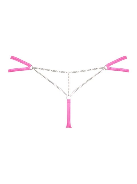 Obsessive - Stringi - Chainty stringi różowe S/M Obsessive - Stringi - Chainty stringi różowe S/M