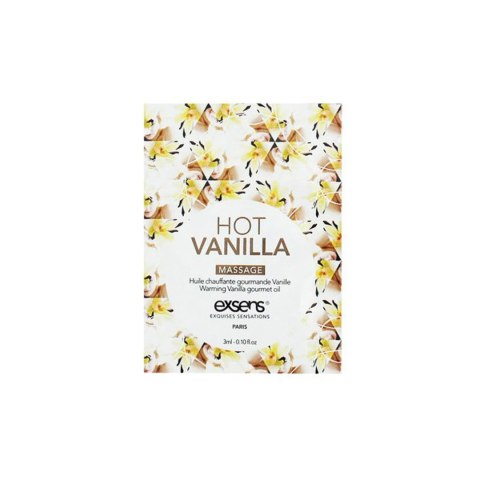 Exsens - Rozgrzewający olejek do masażu - pakiet 10 szt. po 3 ml - HOT VANILLA SACHET Warming gourmet massage oil Exsens - Rozgrzewający olejek do masażu - pakiet 10 szt. po 3 ml - HOT VANILLA SACHET Warming gourmet massage oil