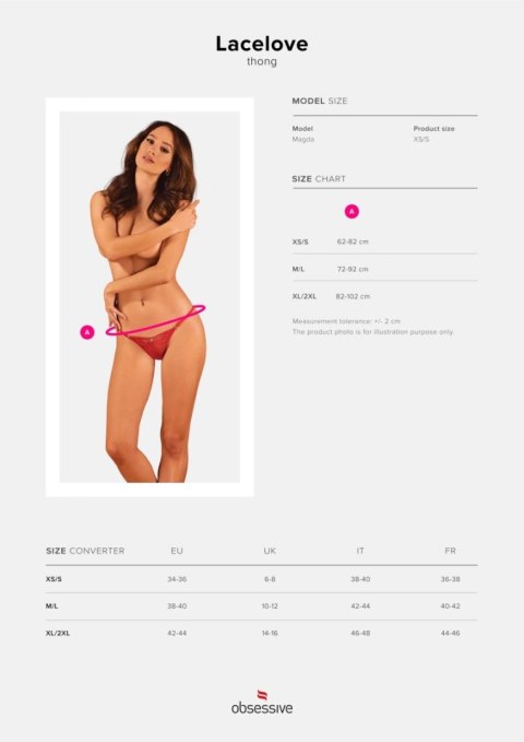 Obsessive - Stringi - Lacelove stringi XS/S Obsessive - Stringi - Lacelove stringi XS/S