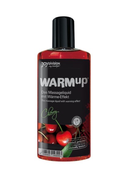 JoyDivision - Rozgrzewający olejek do masażu - WARMup Cherry, 150 ml