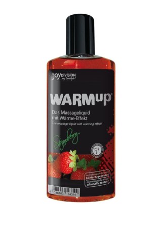 JoyDivision - Rozgrzewający olejek do masażu - WARMup Strawberry, 150 ml