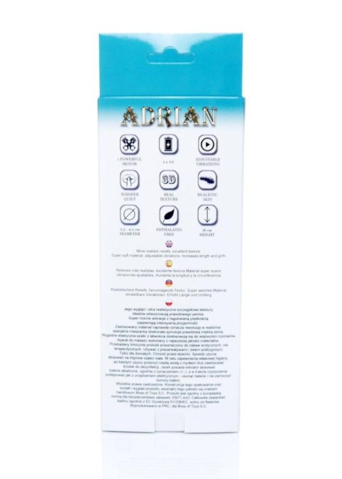 Proteza-Hollow Strap-on Adrian vibrating Proteza-Hollow Strap-on Adrian vibrating