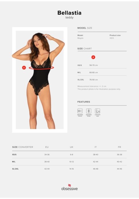 Obsessive - Body - Bellastia body XS/S Obsessive - Body - Bellastia body XS/S