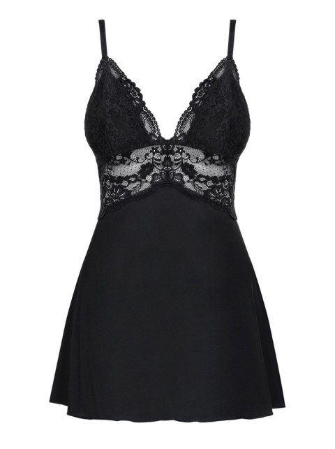 Obsessive - Babydoll - 810-BAB-1 babydoll i stringi czarna L/XL Obsessive - Babydoll - 810-BAB-1 babydoll i stringi czarna L/XL