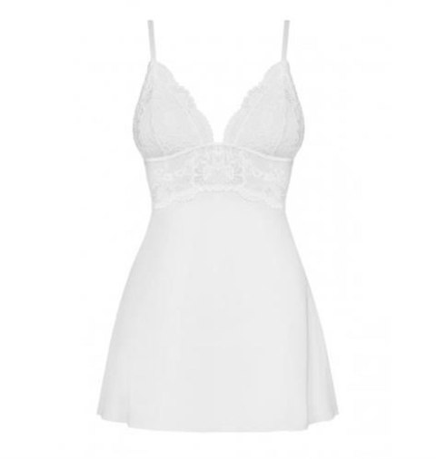 Obsessive - Babydoll - 810-BAB-2 babydoll i stringi biała L/XL Obsessive - Babydoll - 810-BAB-2 babydoll i stringi biała L/XL