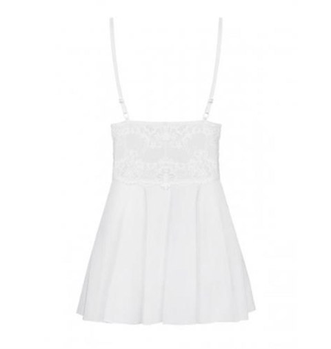 Obsessive - Babydoll - 810-BAB-2 babydoll i stringi biała L/XL Obsessive - Babydoll - 810-BAB-2 babydoll i stringi biała L/XL
