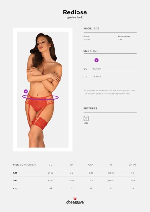 Obsessive - Pas do pończoch - Rediosa pas do pończoch S/M Obsessive - Pas do pończoch - Rediosa pas do pończoch S/M