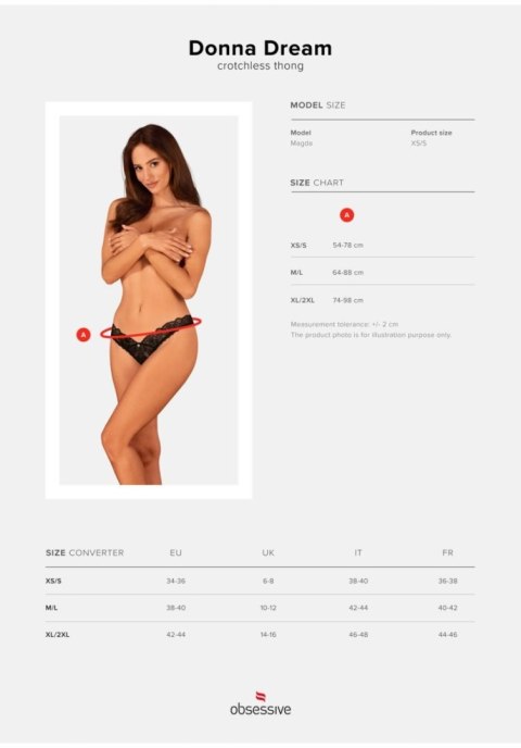 Obsessive - Stringi - Donna Dream stringi otwarte XS/S