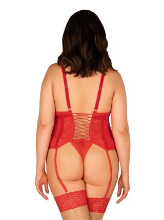 Obsessive - Gorset - Blossmina gorset i stringi 4XL/5XL