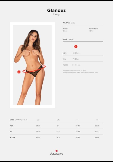 Obsessive - Stringi - Glandez stringi XL/2XL Obsessive - Stringi - Glandez stringi XL/2XL
