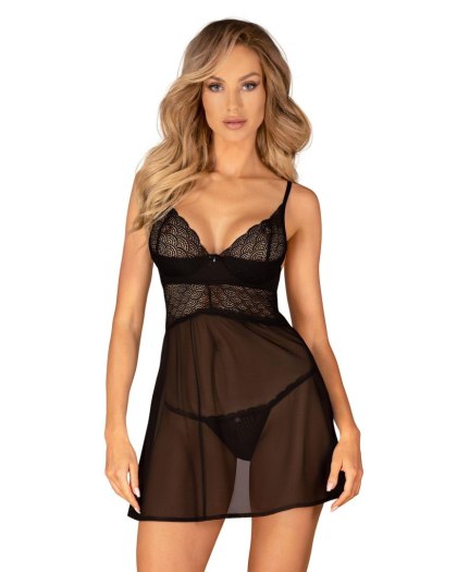 Obsessive - Babydoll - Chemeris babydoll i stringi XS/S