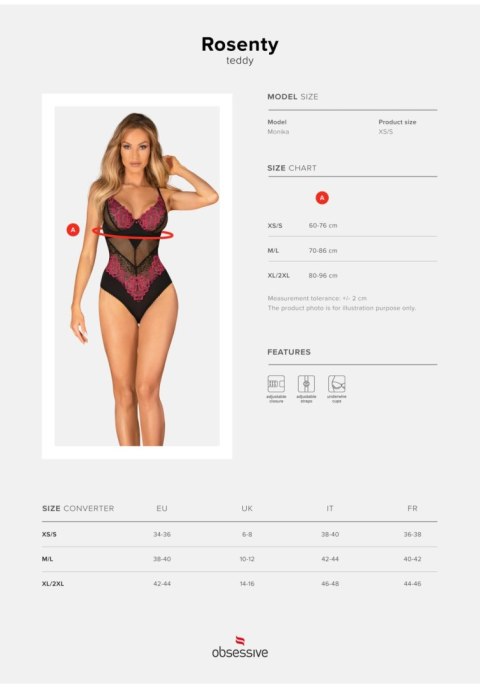 Obsessive - Body - Rosenty body M/L Obsessive - Body - Rosenty body M/L