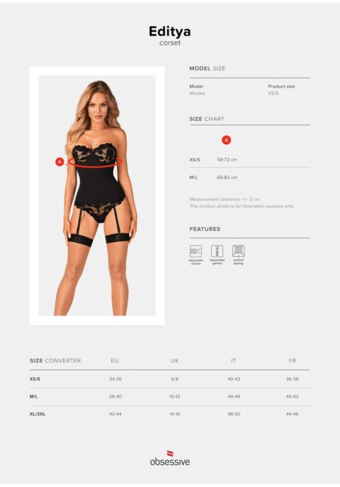 Obsessive - Gorset - Editya gorset M/L Obsessive - Gorset - Editya gorset M/L