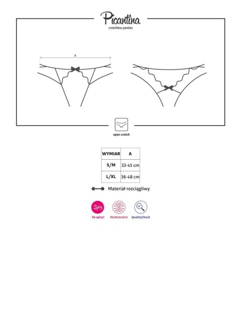 Obsessive - Stringi - Picantina stringi otwarte S/M Obsessive - Stringi - Picantina stringi otwarte S/M