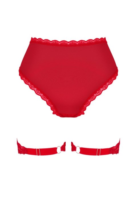 Obsessive - Figi - Belovya figi z paskami do pończoch XL/2XL Obsessive - Figi - Belovya figi z paskami do pończoch XL/2XL