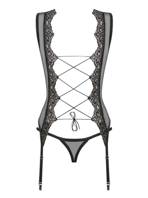 Obsessive - Gorset - Meshlove gorset i stringi S/M Obsessive - Gorset - Meshlove gorset i stringi S/M