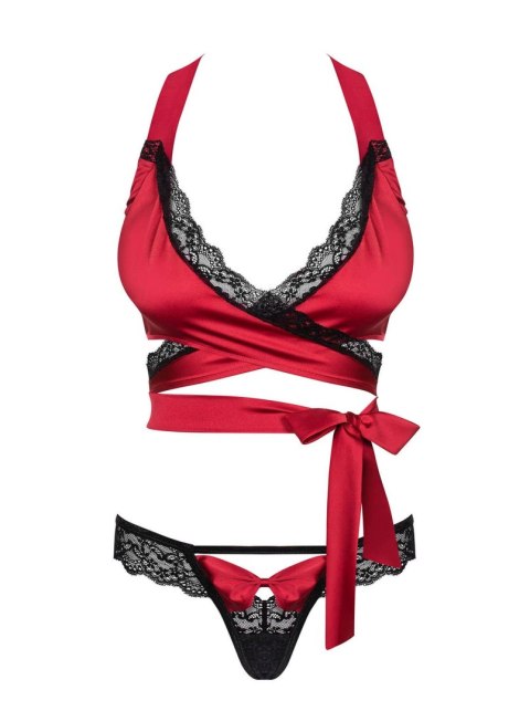 Obsessive - Komplet - Sensuelia komplet 2-częściowy czerwony S/M Obsessive - Komplet - Sensuelia komplet 2-częściowy czerwony S/M