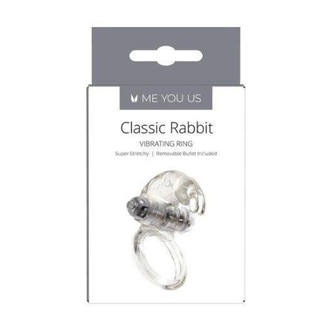 Pierścień- Me You Us Classic Rabbit Cock Ring Transparent Pierścień- Me You Us Classic Rabbit Cock Ring Transparent