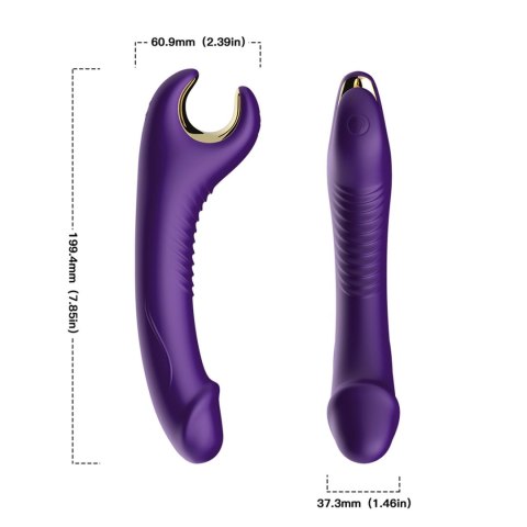 Stymulator silicone 9 vibration function Purple Stymulator silicone 9 vibration function Purple