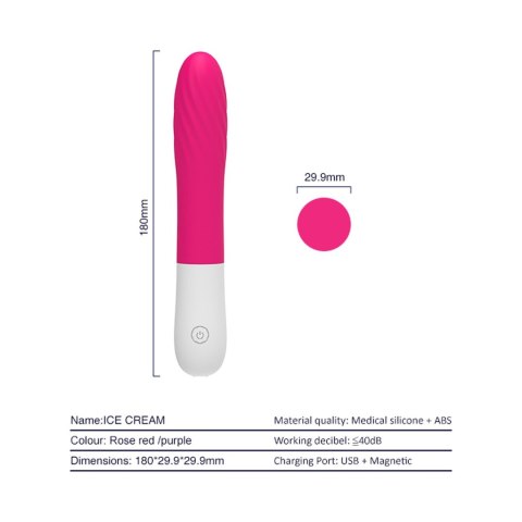 Wibrator 7 vibration function Rrose Red Wibrator 7 vibration function Rrose Red