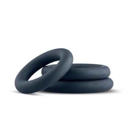 3-Piece Cock Ring Set - Grey 3-Piece Cock Ring Set - Grey