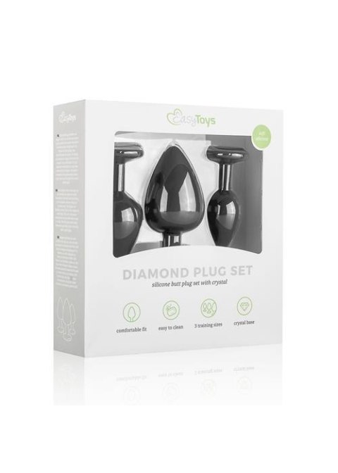 Plug-Diamond Plug Set-Black Plug-Diamond Plug Set-Black
