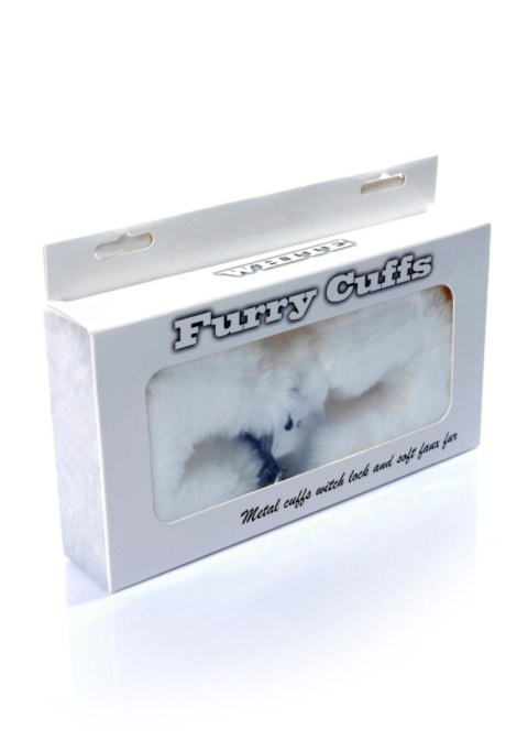 Kajdanki Fetish B - Series - Furry Cuffs White Kajdanki Fetish B - Series - Furry Cuffs White