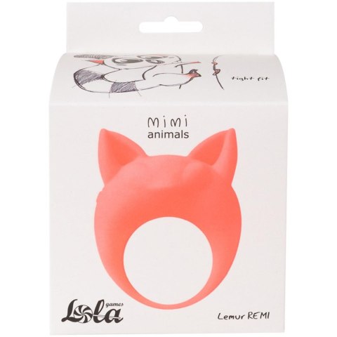Pierścień- Vibrating Cockring MiMi Animals Lemur Remi Orange Pierścień- Vibrating Cockring MiMi Animals Lemur Remi Orange