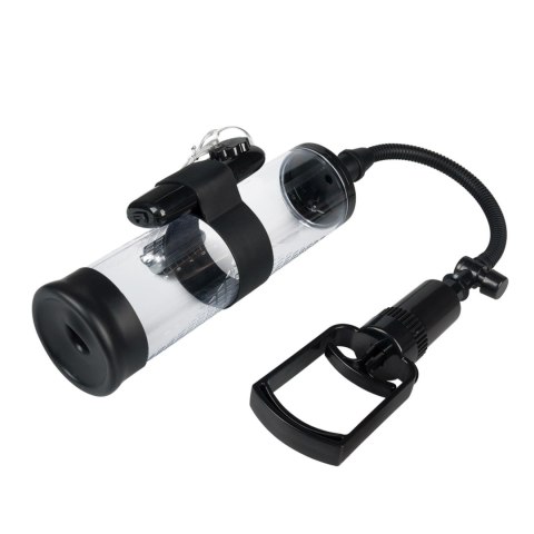 Pompka-Powerpump MAX Vibrating - Black&Clear Pompka-Powerpump MAX Vibrating - Black&Clear