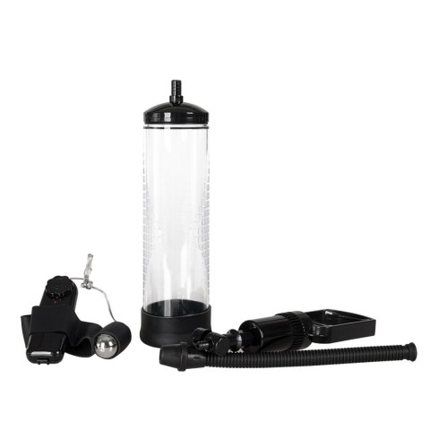 Pompka-Powerpump MAX Vibrating - Black&Clear Pompka-Powerpump MAX Vibrating - Black&Clear