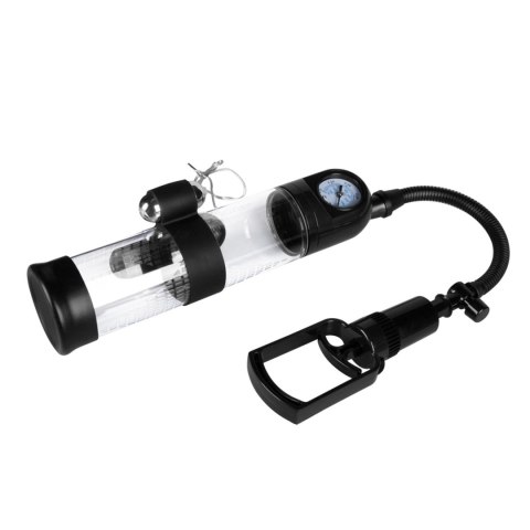 Pompka-Powerpump MASTER Vibrating - Black&Clear Pompka-Powerpump MASTER Vibrating - Black&Clear