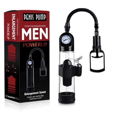 Pompka-Powerpump MASTER Vibrating - Black&Clear Pompka-Powerpump MASTER Vibrating - Black&Clear