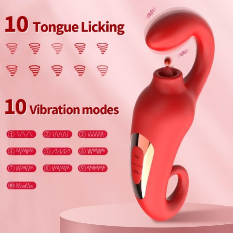 Wibrator-Merfi, 10 vibration functions, 10 frequency tongue licking USB Wibrator-Merfi, 10 vibration functions, 10 frequency tongue licking USB