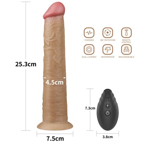 10'' Dual Layered Platinum Silicone Rotator 10'' Dual Layered Platinum Silicone Rotator