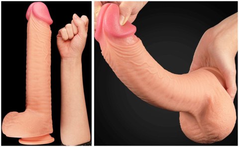 12"" Dual Layered Platinum Silicone Cock 12"" Dual Layered Platinum Silicone Cock