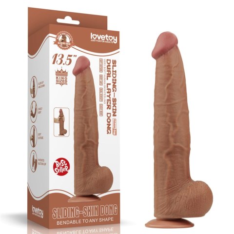 13.5'' King Sized Sliding Skin Dual Layer Dong Brown 13.5'' King Sized Sliding Skin Dual Layer Dong Brown