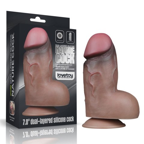 7.0'' Dual Layered Platinum Silicone Cock 7.0'' Dual Layered Platinum Silicone Cock