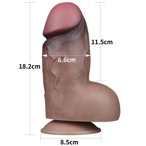 7.0'' Dual Layered Platinum Silicone Cock 7.0'' Dual Layered Platinum Silicone Cock
