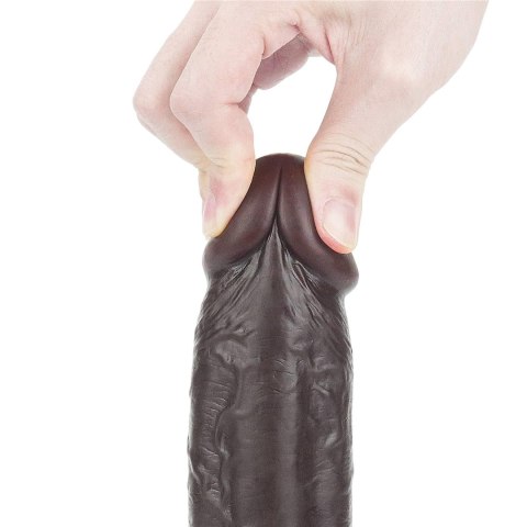 9.0'' Sliding Skin Dual Layer Dong - Black 9.0'' Sliding Skin Dual Layer Dong - Black