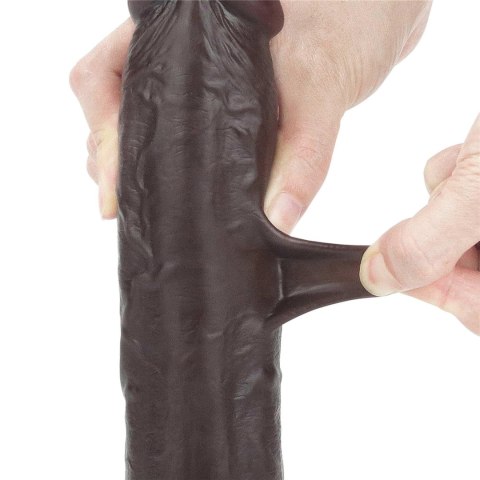 9.0'' Sliding Skin Dual Layer Dong - Black 9.0'' Sliding Skin Dual Layer Dong - Black