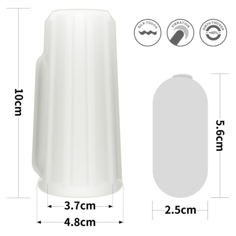 Vibrating Ridge Knights Ring (White) Vibrating Ridge Knights Ring (White)