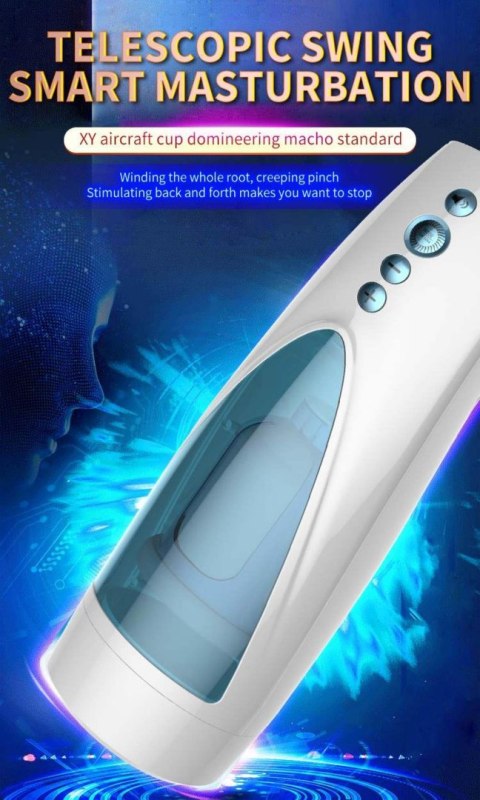 Masturbator-Vibrating, Rotating and Flashing Masturbation USB 10+10 Function / Talk Mode Masturbator-Vibrating, Rotating and Flashing Masturbation USB 10+10 Function / Talk Mode