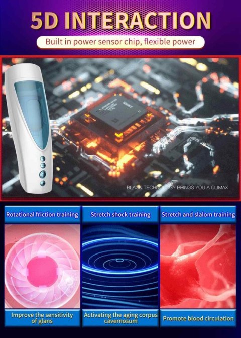Masturbator-Vibrating, Rotating and Flashing Masturbation USB 10+10 Function / Talk Mode Masturbator-Vibrating, Rotating and Flashing Masturbation USB 10+10 Function / Talk Mode