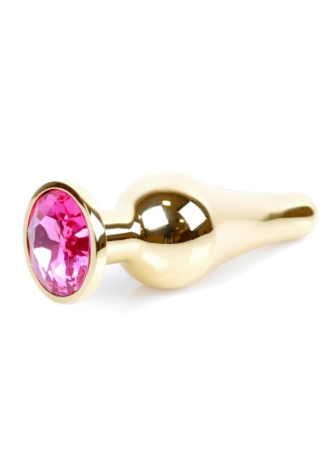 Plug-Jewellery Gold BUTT PLUG- Pink Plug-Jewellery Gold BUTT PLUG- Pink