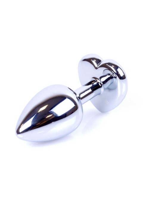 Plug-Jewellery Silver Heart PLUG- Black Plug-Jewellery Silver Heart PLUG- Black